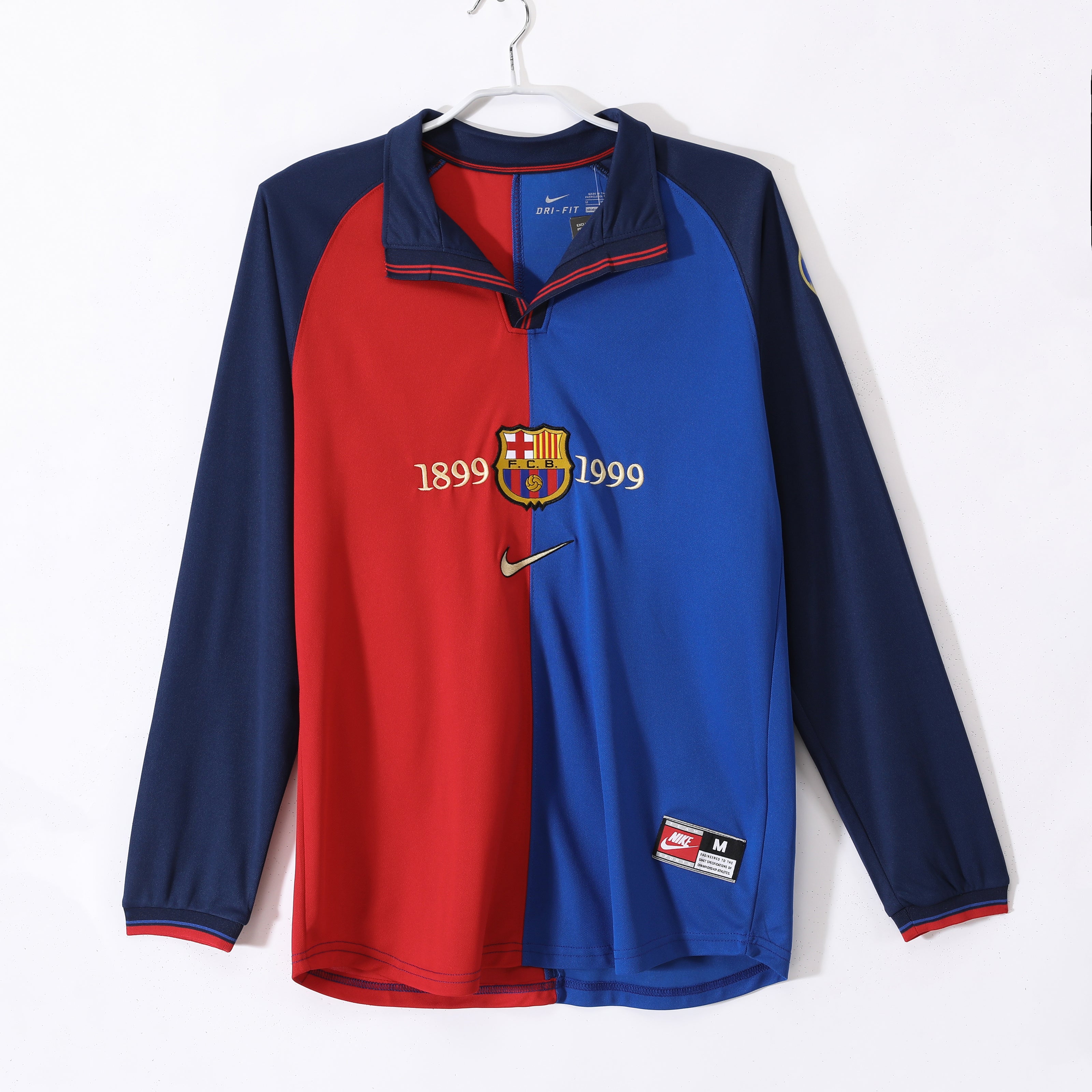 Barça 1999-2000 Retro Manga Larga