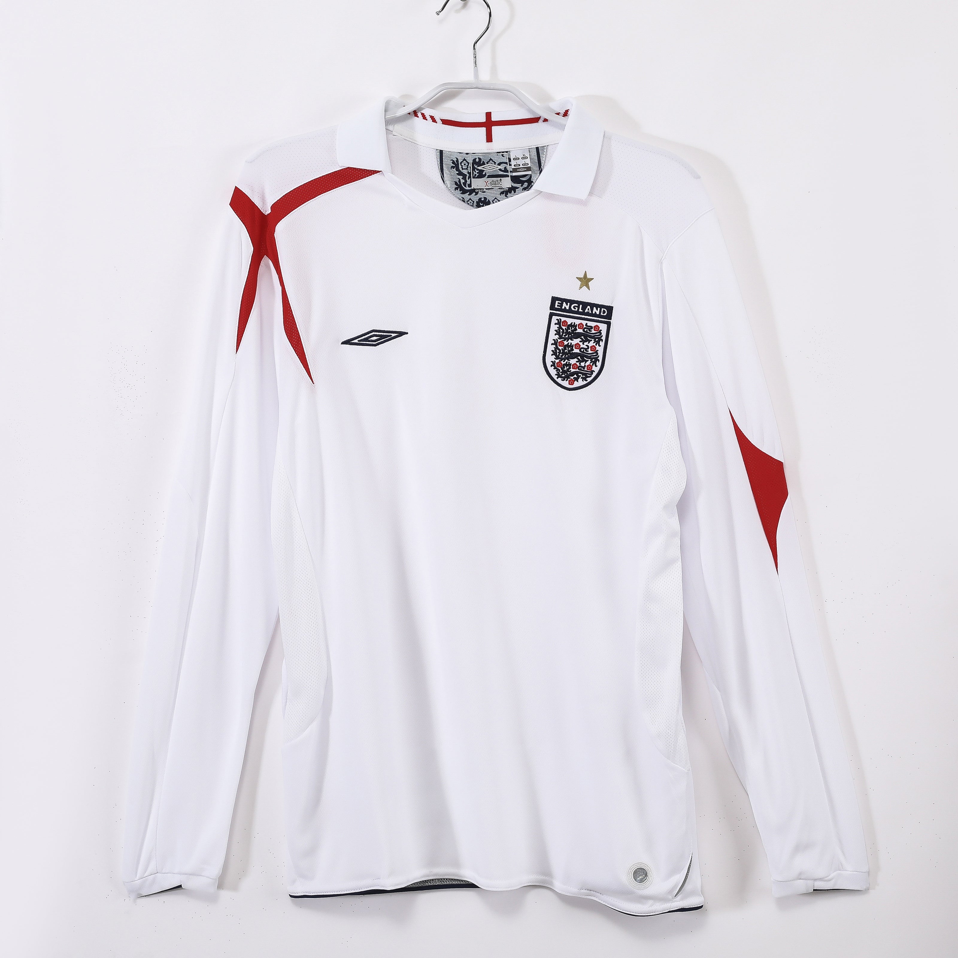 Inglaterra 2006 Retro Manga Larga