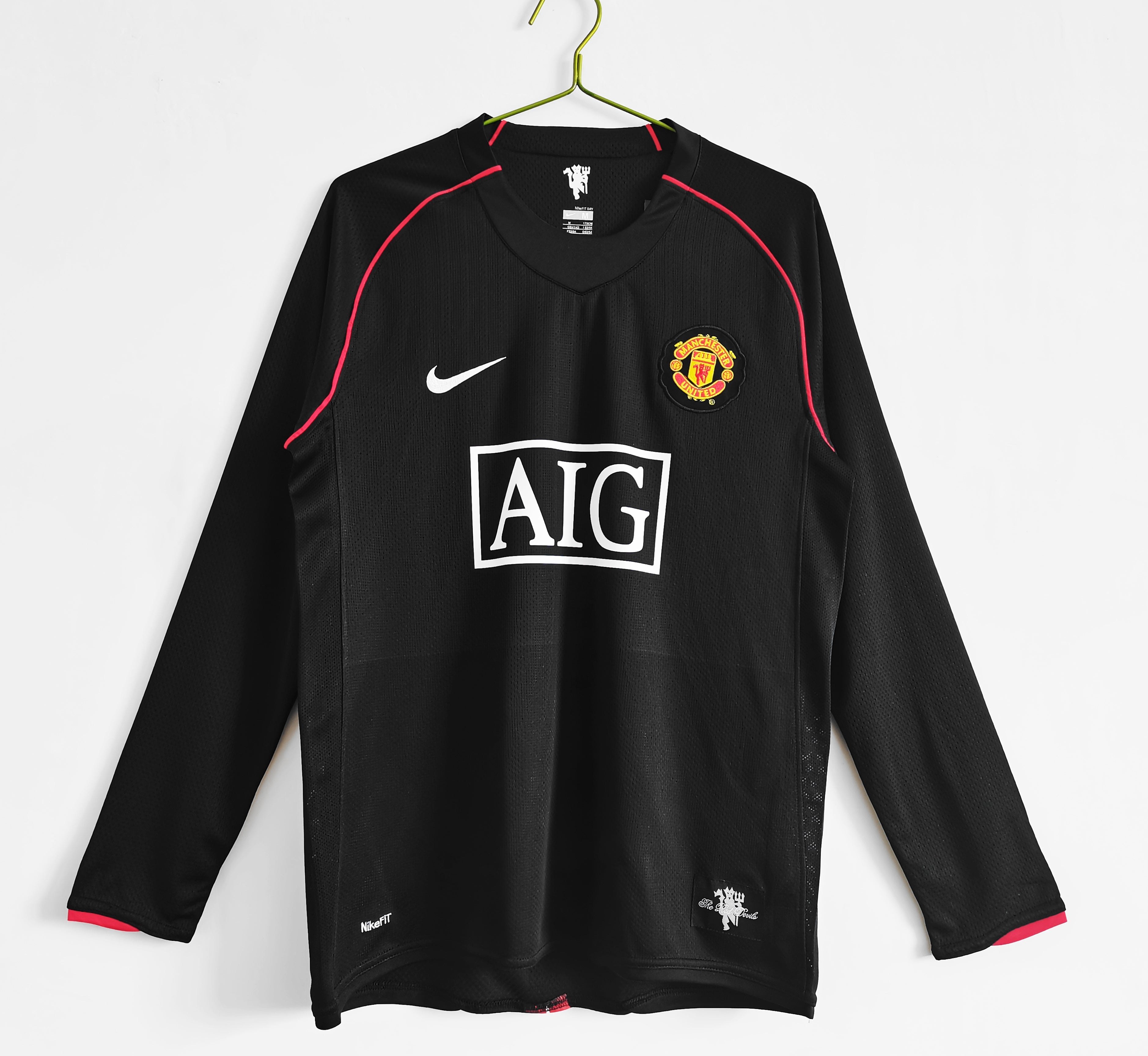 Manchester United 2007 Retro Visitante de manga larga