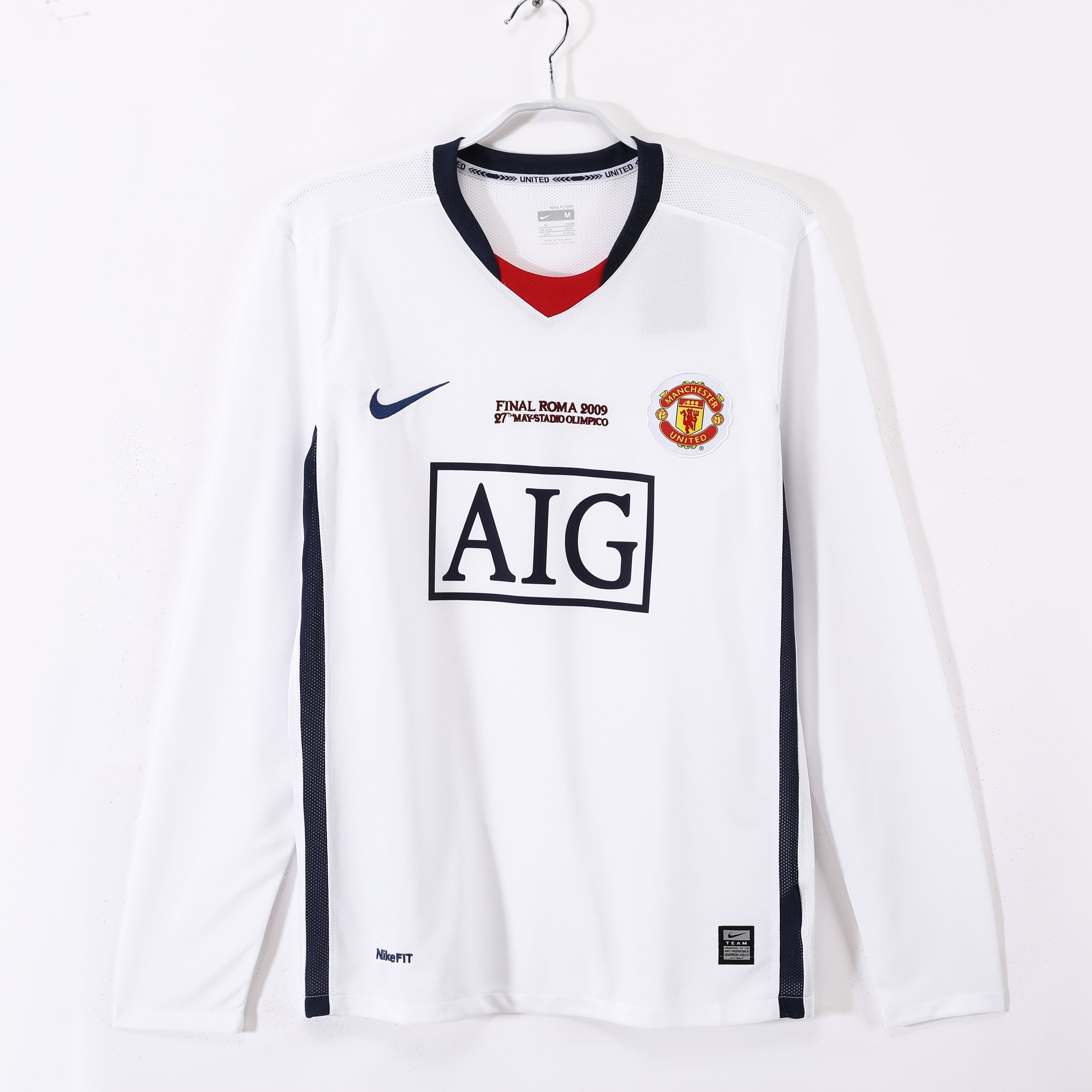 Manchester United 2008 Retro Visitante Edición final de manga larga