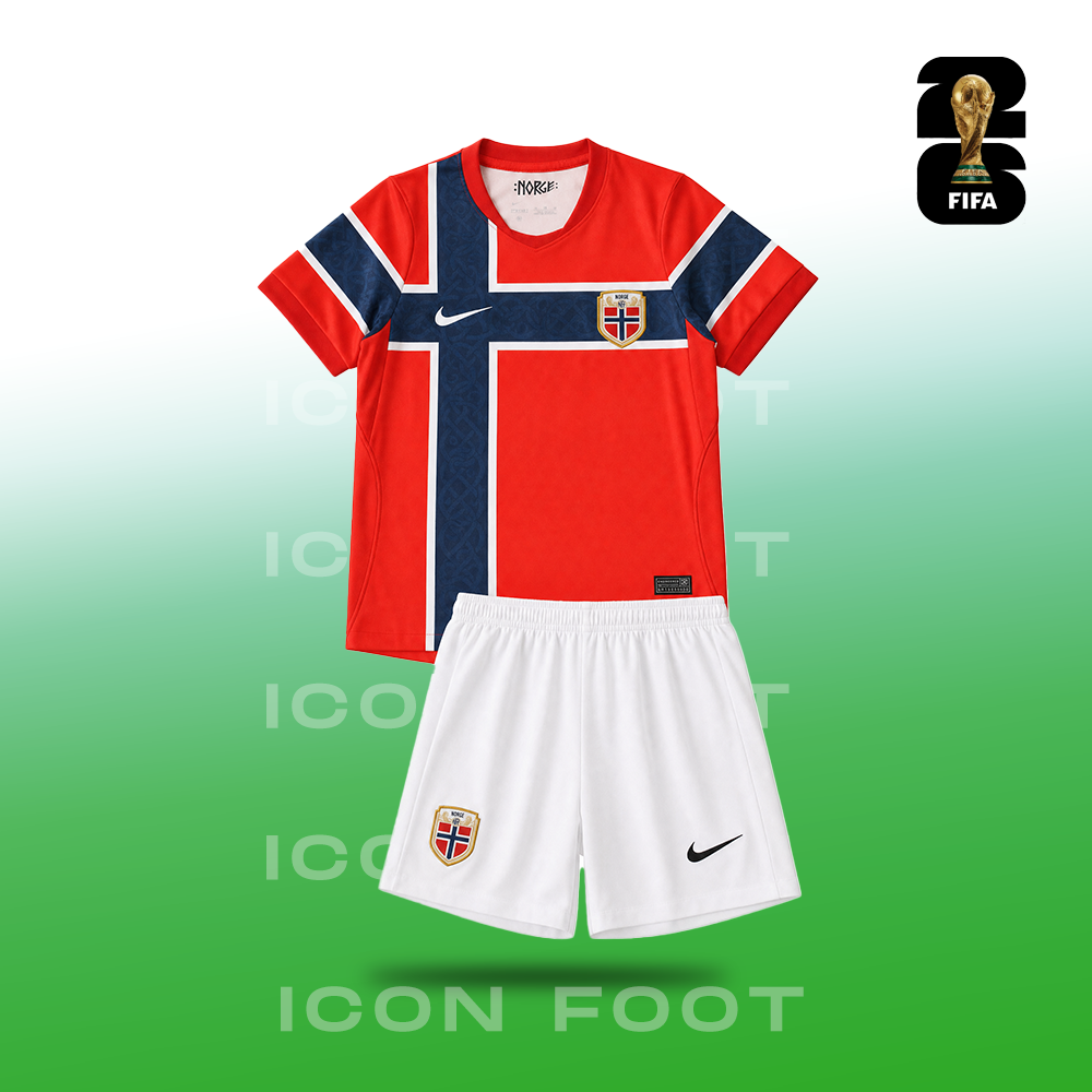 Camiseta Infantil Local de Noruega para la Copa del Mundo 2026