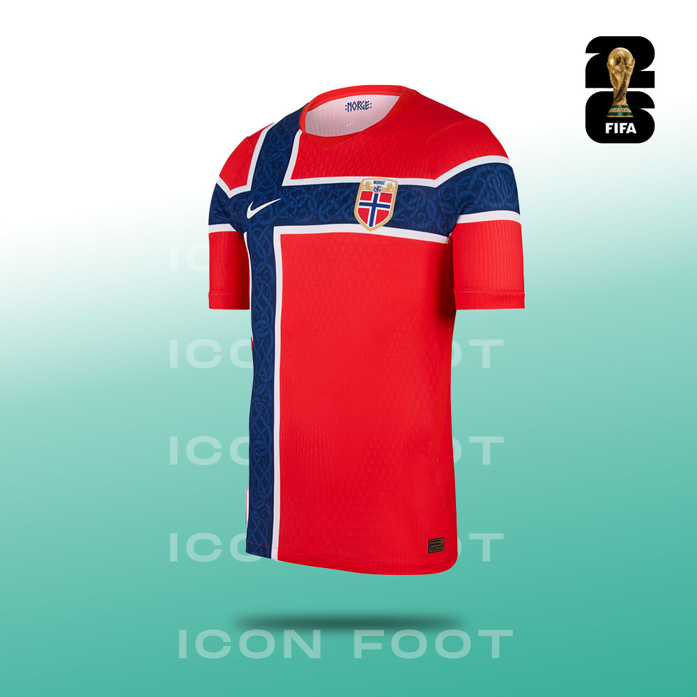 Camiseta local de Noruega para la Copa del Mundo 2026