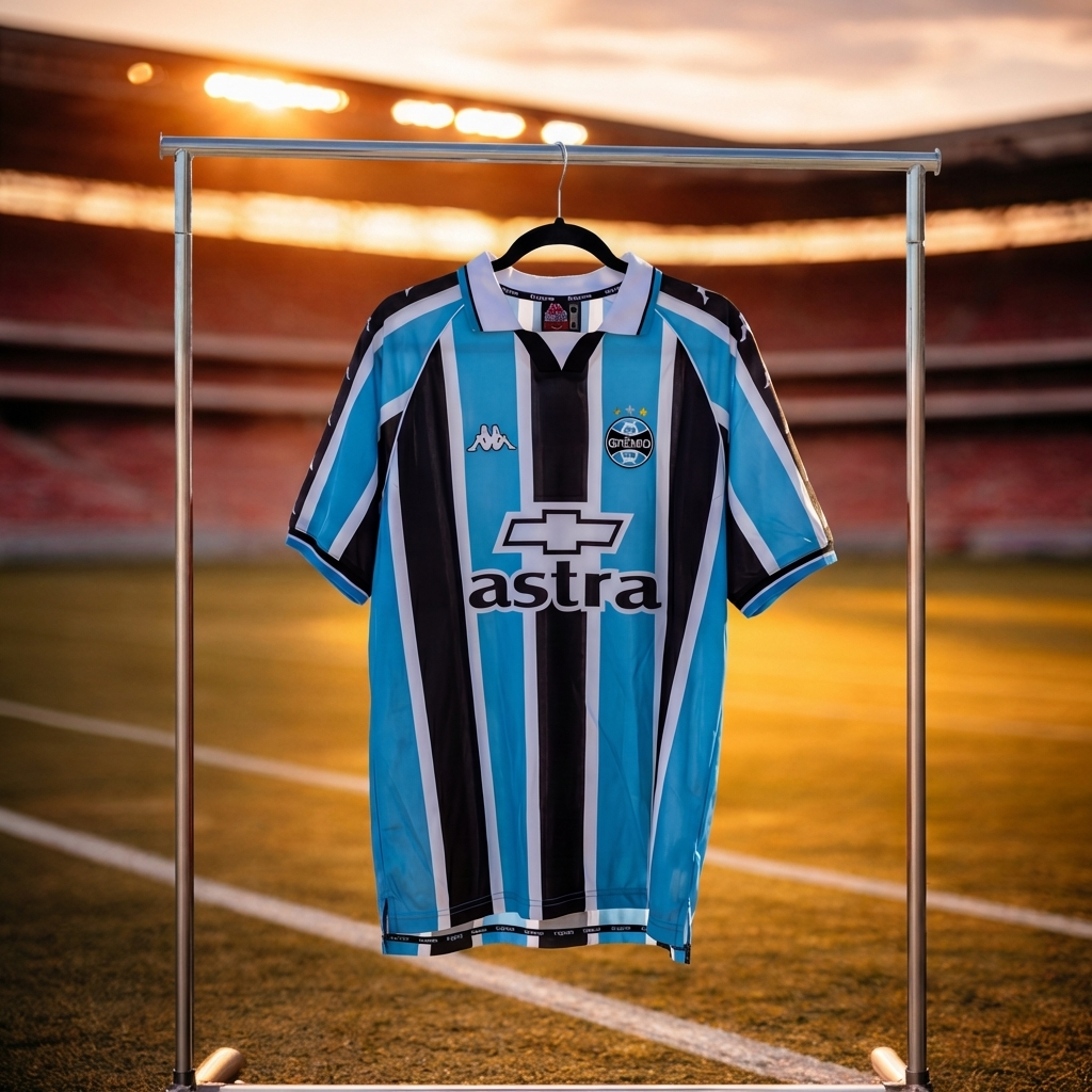 Equipación retro del Grêmio de Porto Alegre 2000-2001